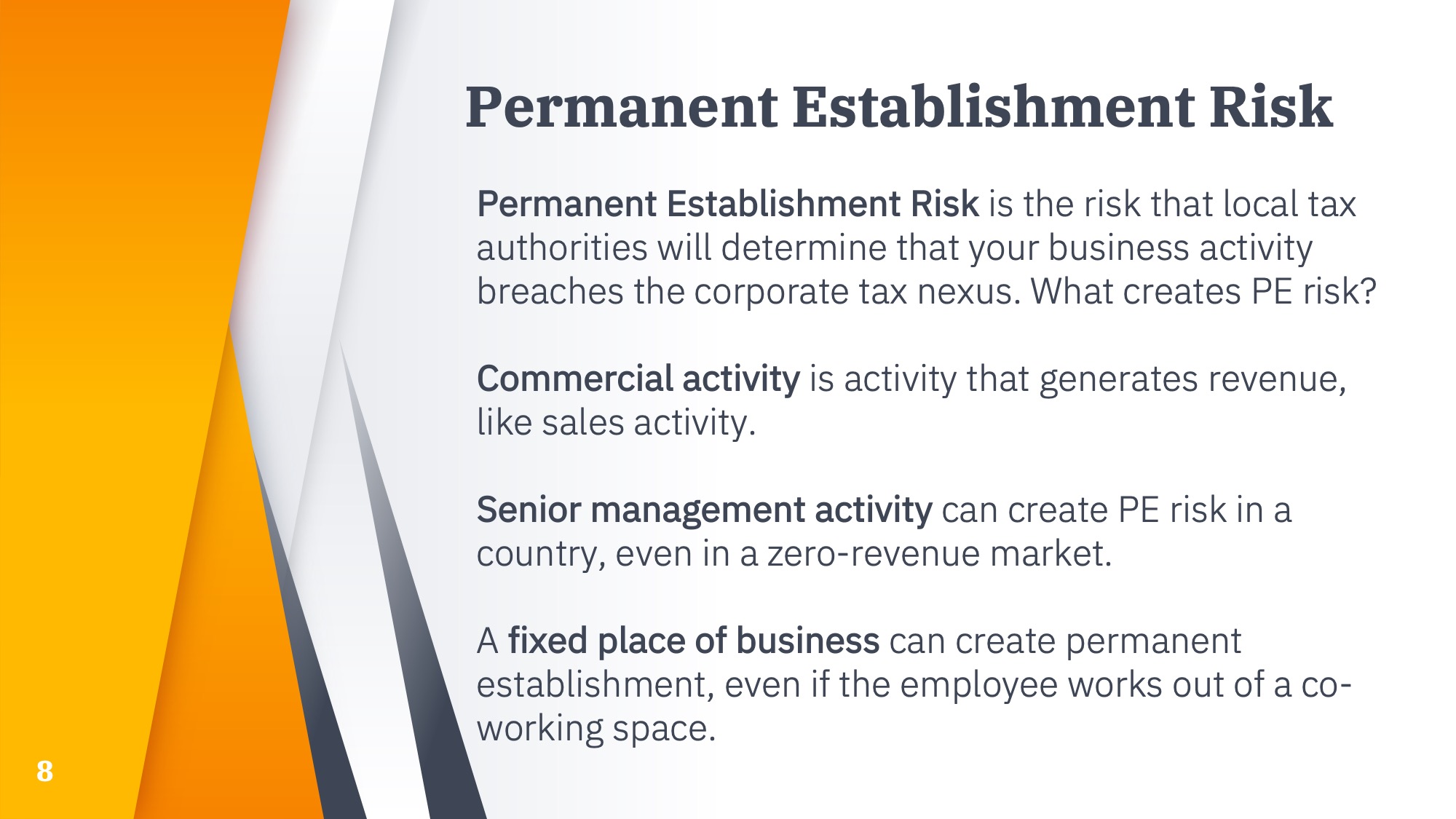 Permanent establishment risk explained